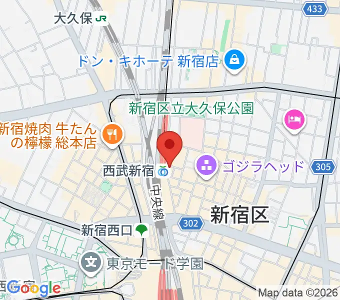 新宿バッシュ!!の地図