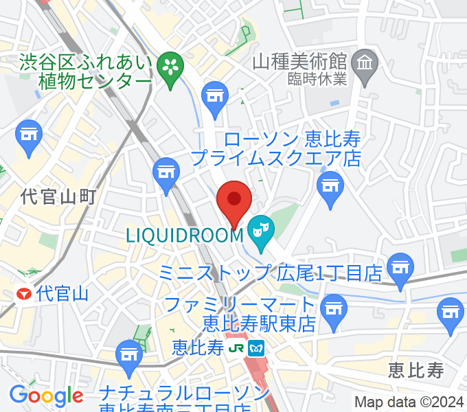 恵比寿スタジオ・エコーの場所