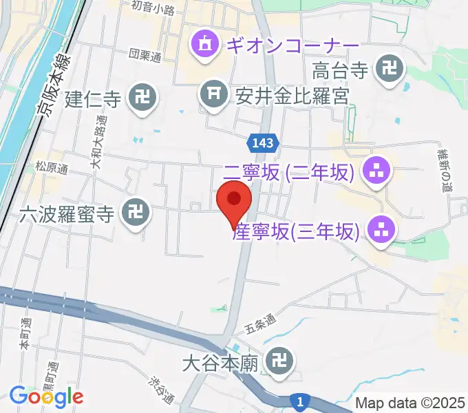 東山青少年活動センターの地図