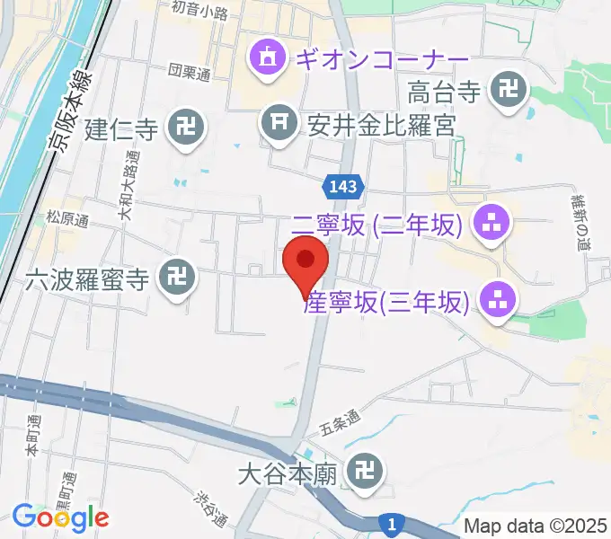 東山青少年活動センターの地図