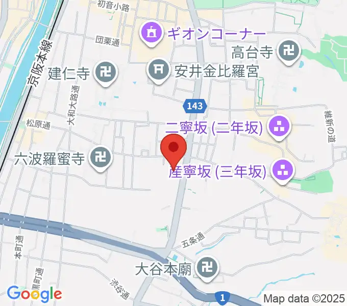 東山青少年活動センターの地図