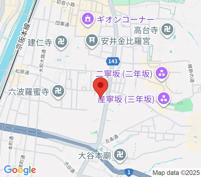 東山青少年活動センターの地図