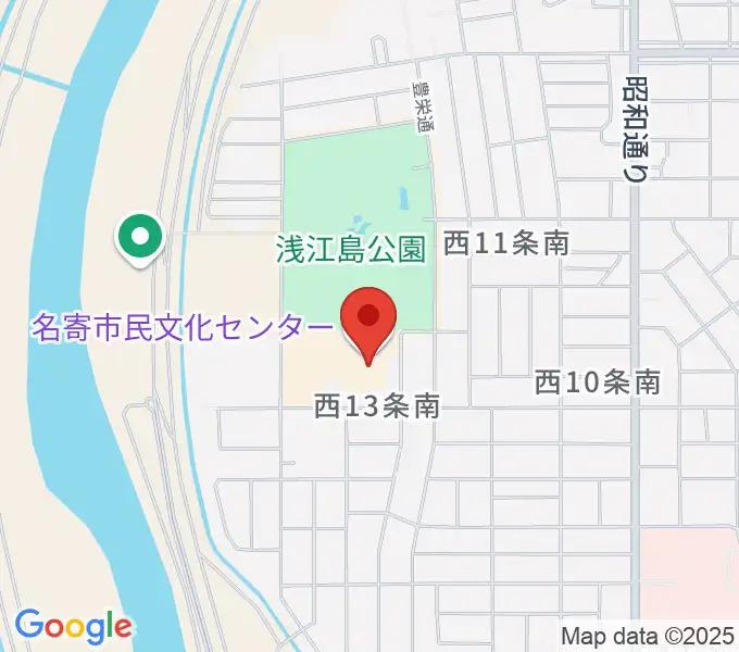 名寄市民文化センター東館の地図