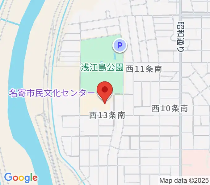 名寄市民文化センター東館の地図