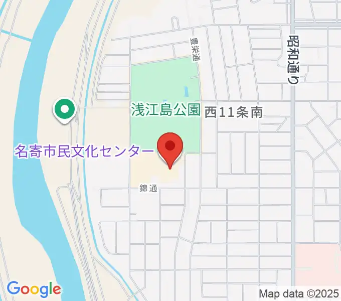 名寄市民文化センター東館の地図