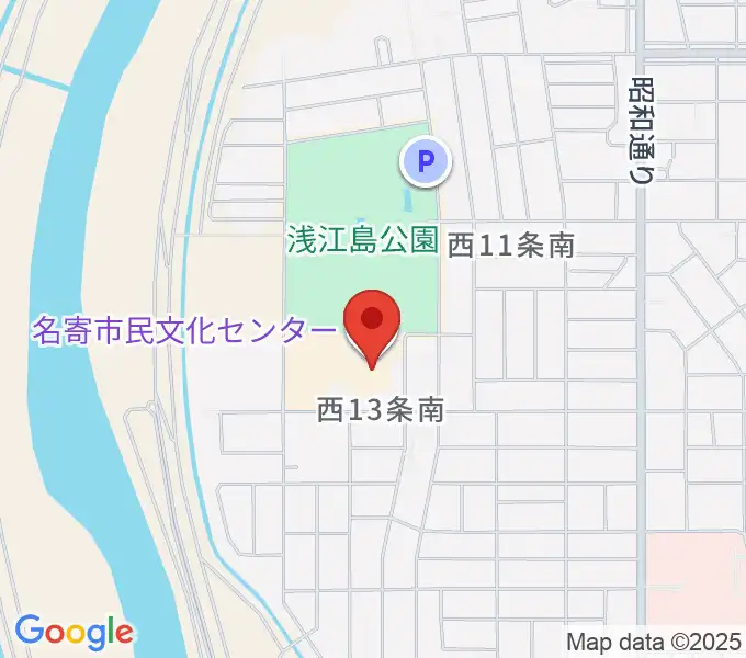 名寄市民文化センター東館の地図