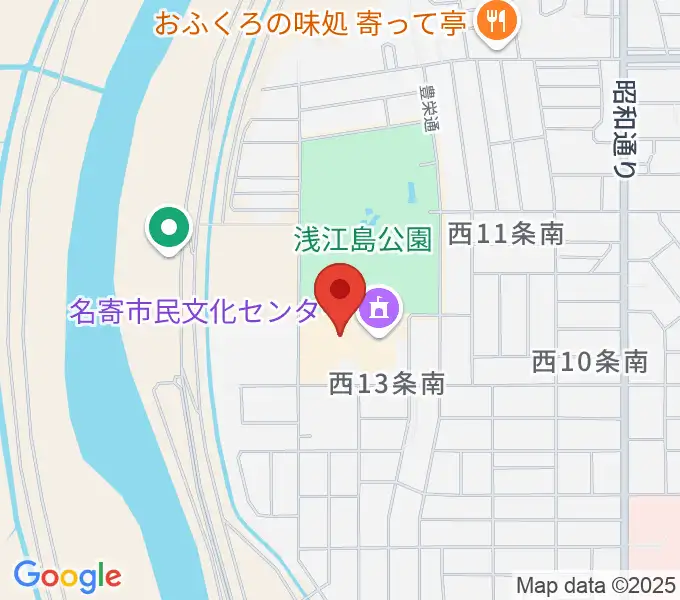 名寄市民文化センター エンレイホールの地図