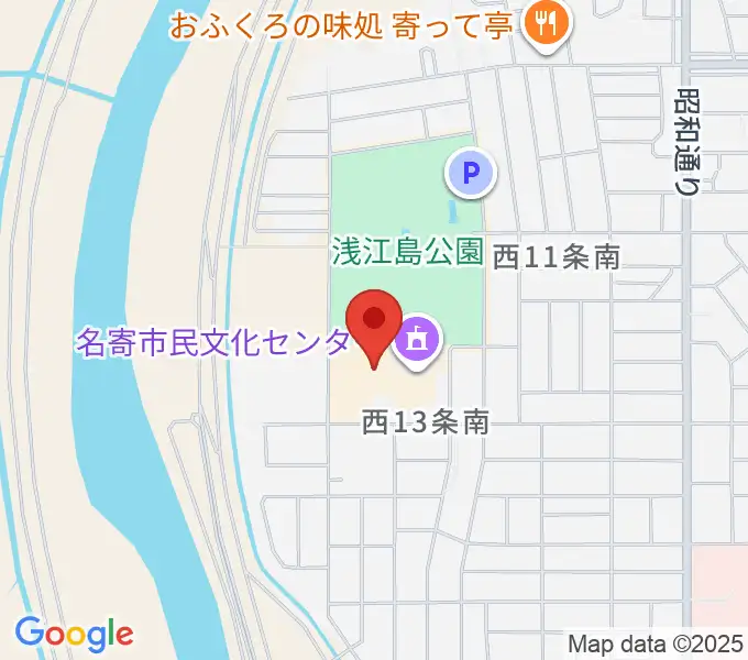 名寄市民文化センター エンレイホールの地図