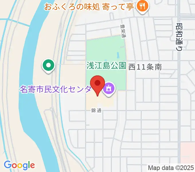 名寄市民文化センター エンレイホールの地図