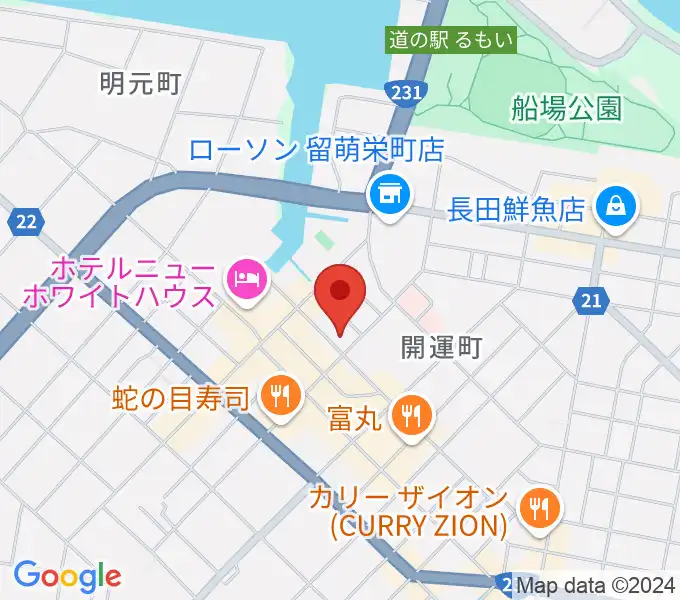 さしかわ楽器 留萌店の地図