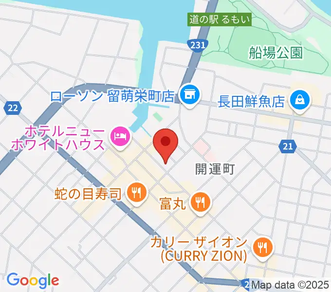 さしかわ楽器 留萌店の地図