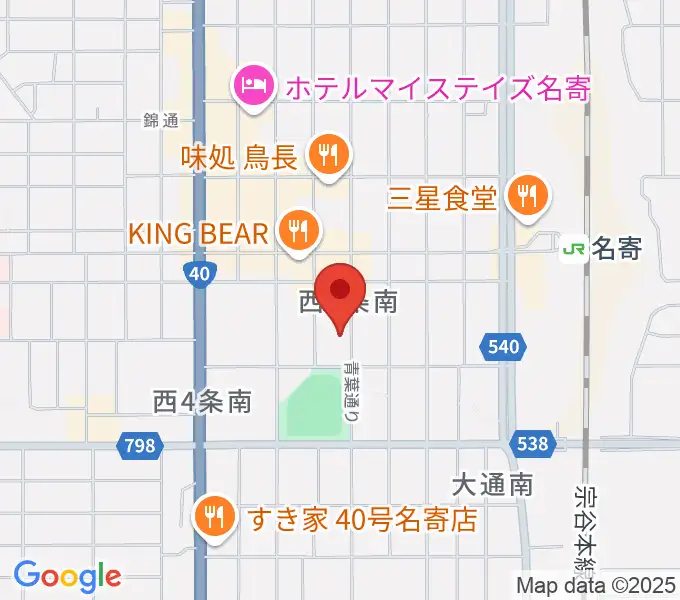 さしかわ楽器 名寄店の地図