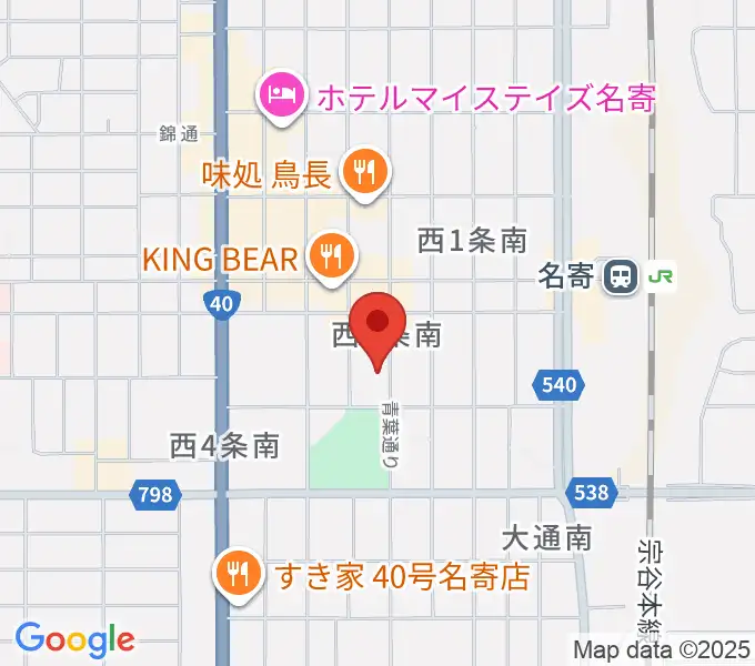 さしかわ楽器 名寄店の地図