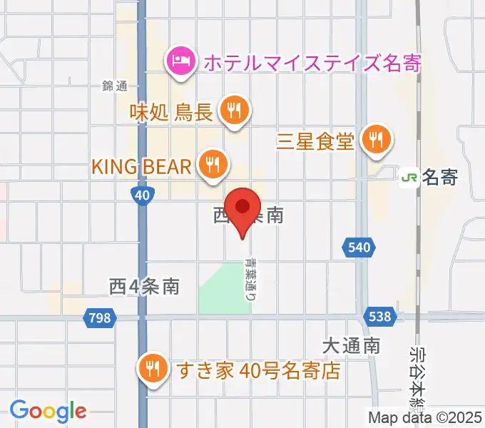 さしかわ楽器 名寄店の地図