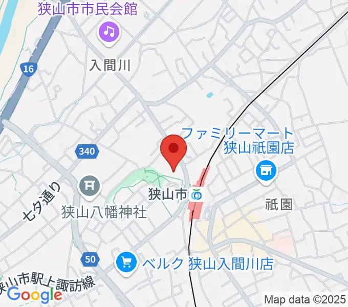 ライブステーション狭山の地図