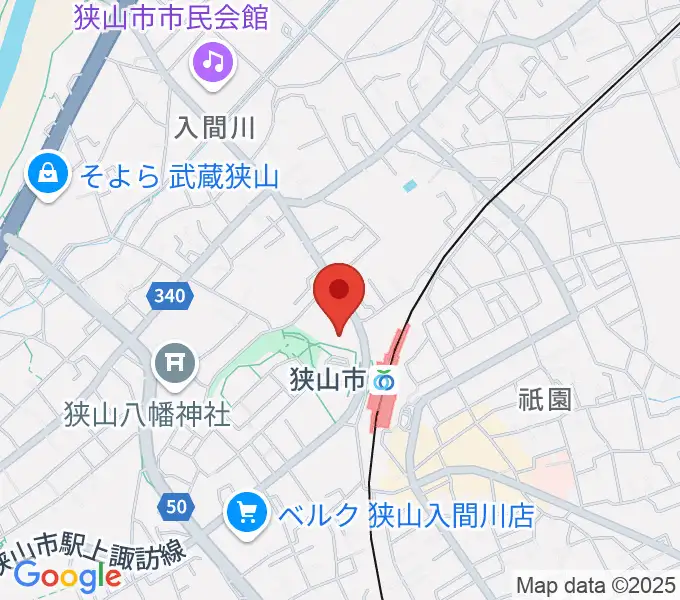ライブステーション狭山の地図
