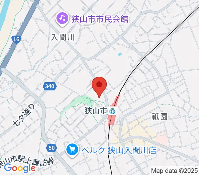 ライブステーション狭山の地図
