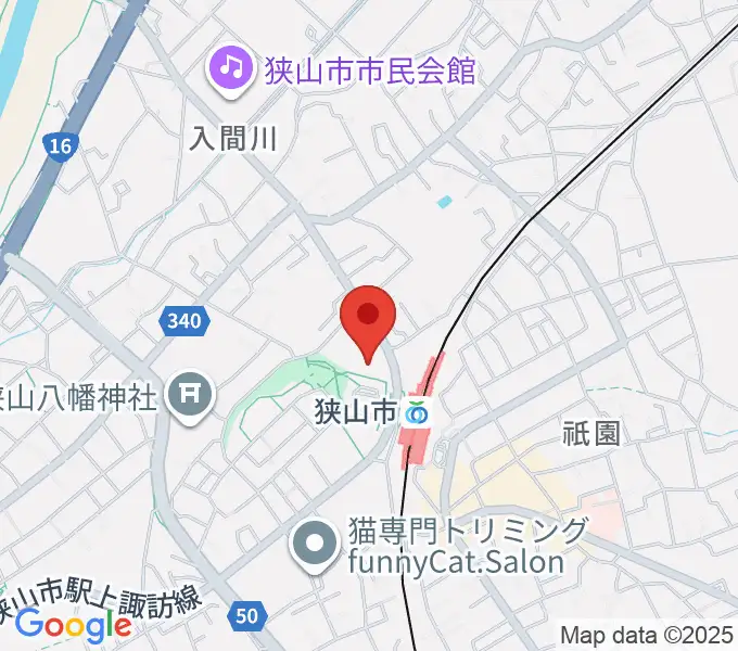 ライブステーション狭山の地図