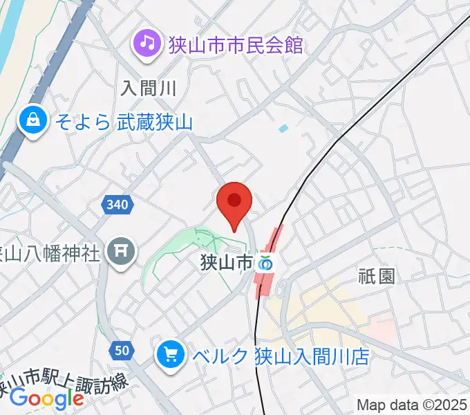ライブステーション狭山の地図