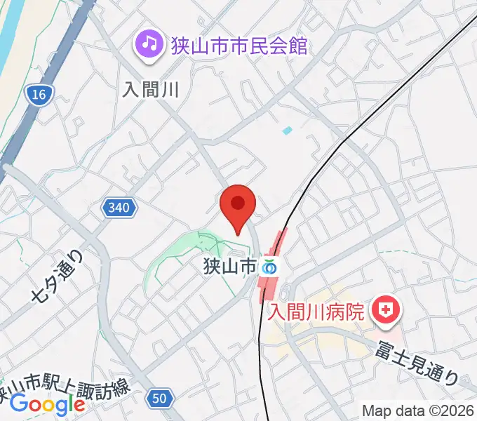 ライブステーション狭山の地図