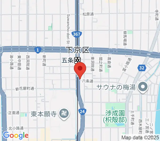 ベリーメリーミュージックスクール京都校の地図