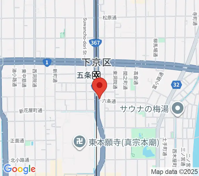 ベリーメリーミュージックスクール京都校の地図