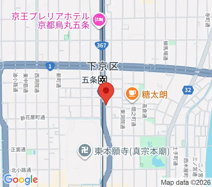 ベリーメリーミュージックスクール京都校の地図