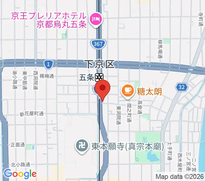 ベリーメリーミュージックスクール京都校の地図