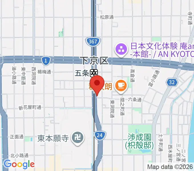 ベリーメリーミュージックスクール京都校の地図