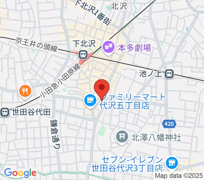 下北沢SEED SHIPの地図