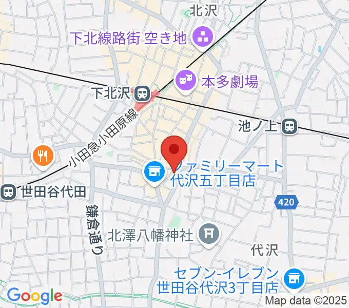 下北沢SEED SHIPの地図