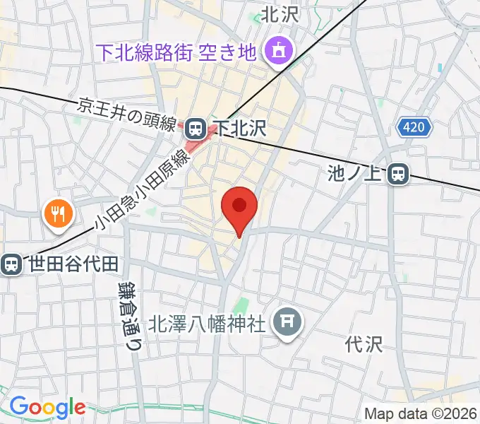 下北沢SEED SHIPの地図