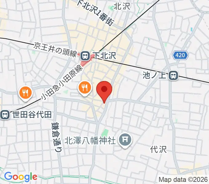下北沢SEED SHIPの地図