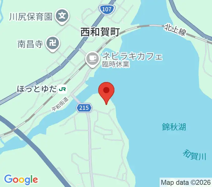西和賀町文化創造館 銀河ホールの地図