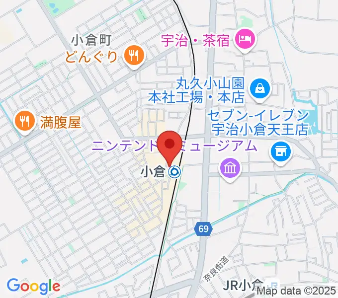 soul create music 宇治小倉駅前教室の地図