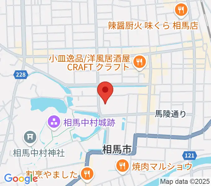 相馬市民会館の地図