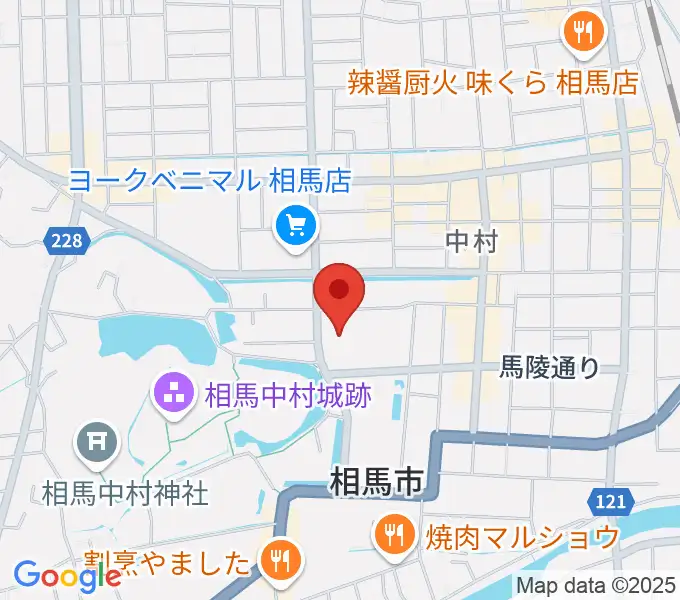 相馬市民会館の地図