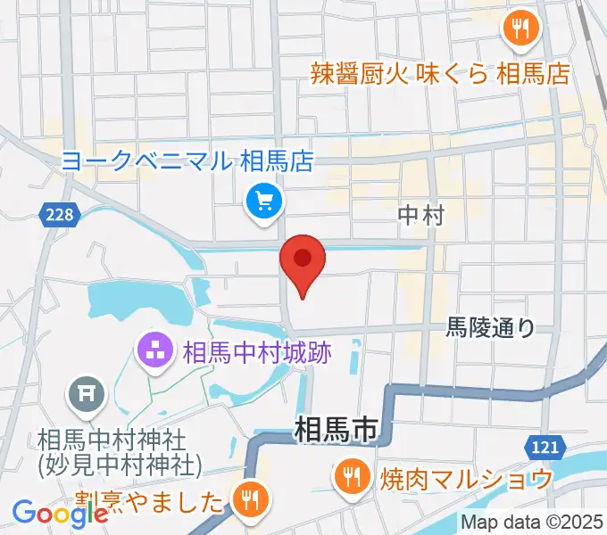 相馬市民会館の地図