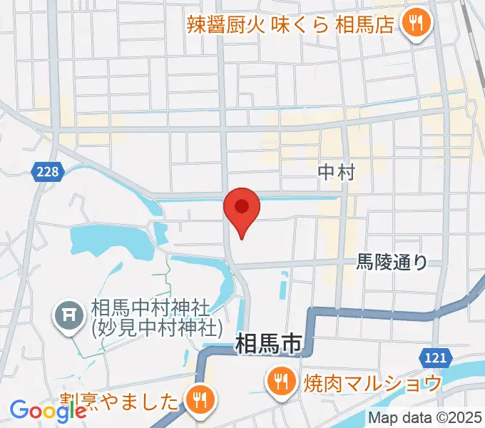 相馬市民会館の地図