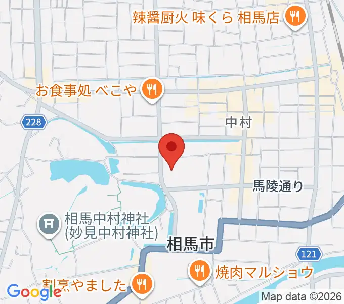相馬市民会館の地図