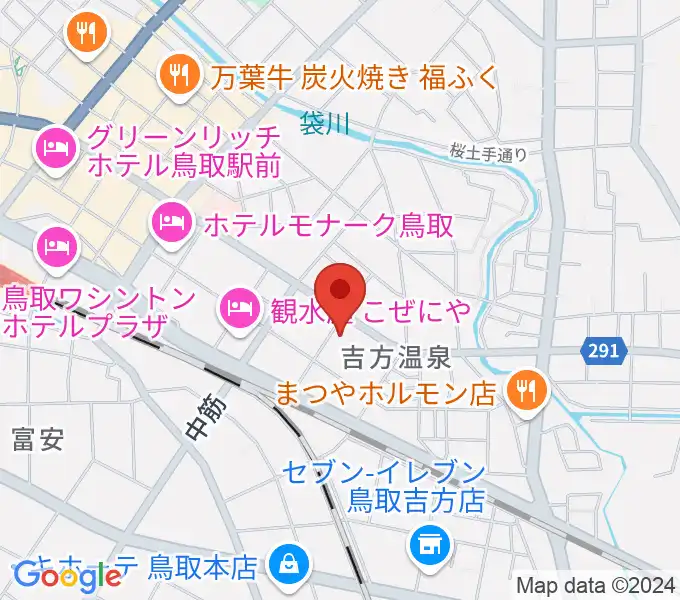 鳥取市文化ホールの地図