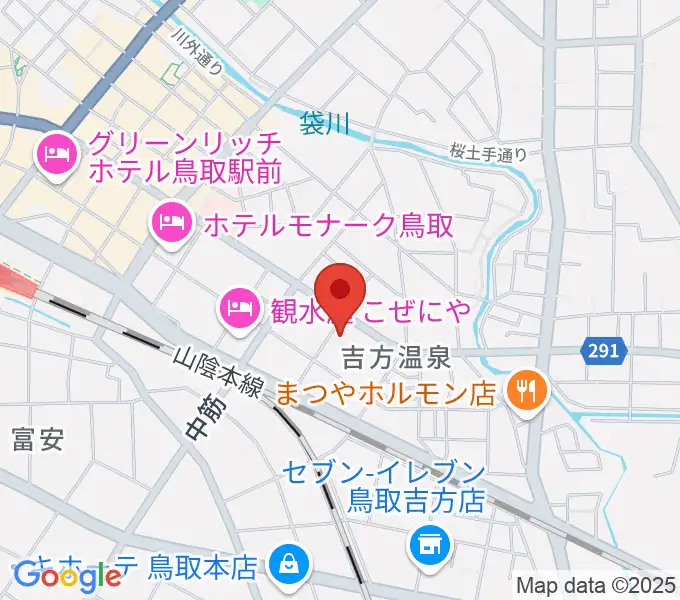 鳥取市文化ホールの地図