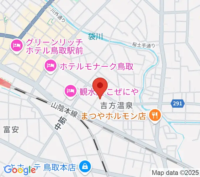 鳥取市文化ホールの地図