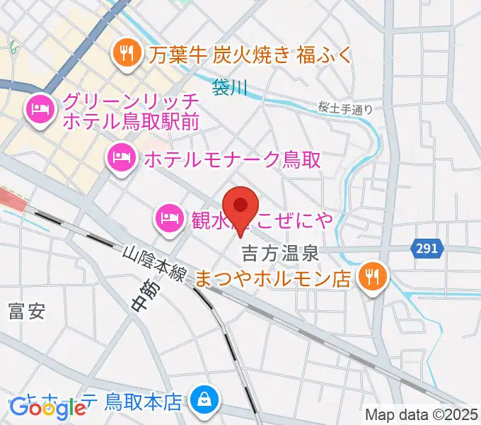 鳥取市文化ホールの地図