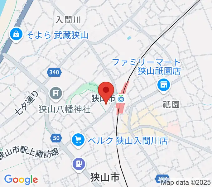 狭山市市民交流センターの地図