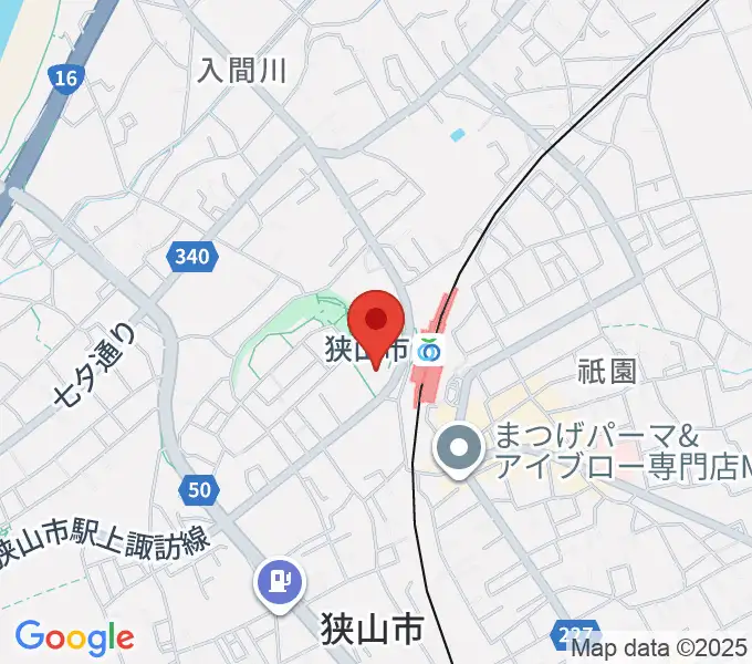 狭山市市民交流センターの地図