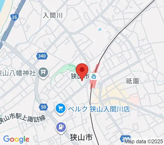 狭山市市民交流センターの地図