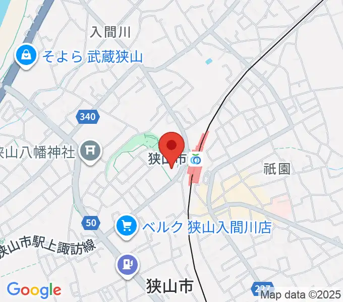 狭山市市民交流センターの地図