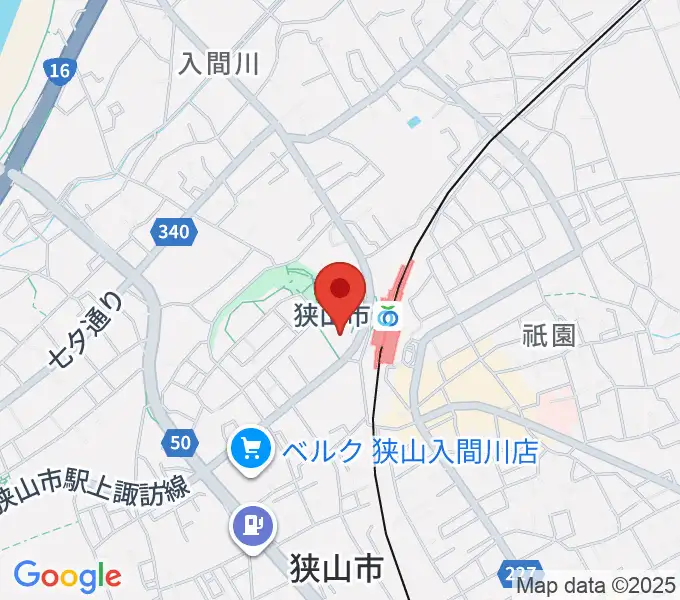 狭山市市民交流センターの地図