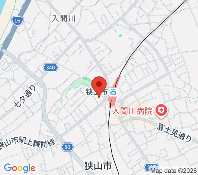 狭山市市民交流センターの地図